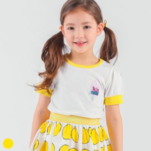 컬러바바 반팔 티셔츠아동복, 아동화