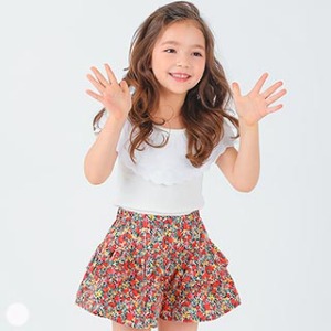 퓨어윙 프릴 민소매 티셔츠아동복, 아동화